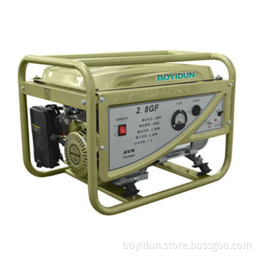 2.8kW Portable Gasoline Generator, 50Hz/220V, Made in China, 100% Copper Line